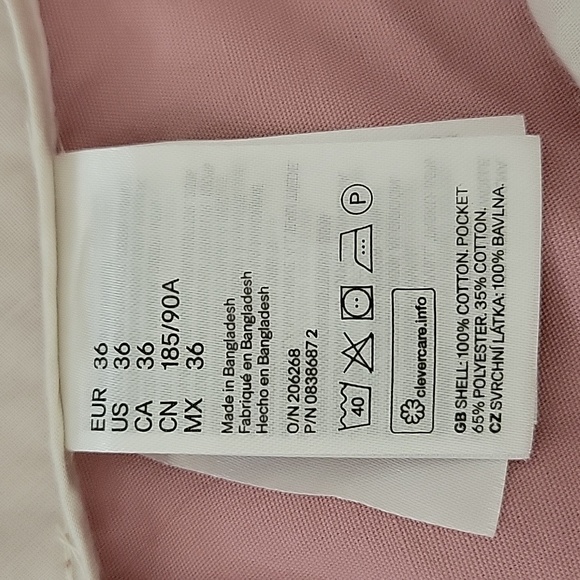 H&M Divided Men's Dusty Rose/pink Shorts,  size 36 - Picture 4 of 9